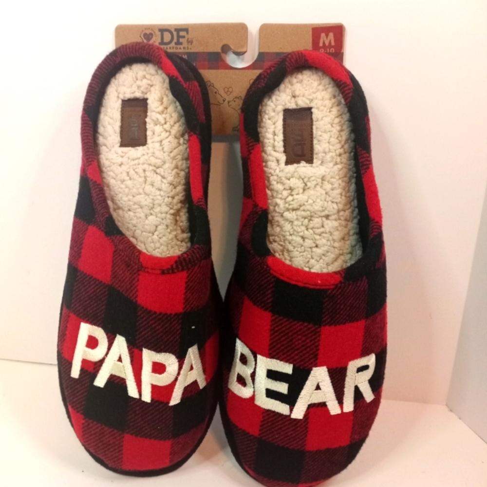 BRAND NEW MEN'S SIZE 9-10 DF BY DEARFOAMS PAPA BEA - Picture 1 of 4